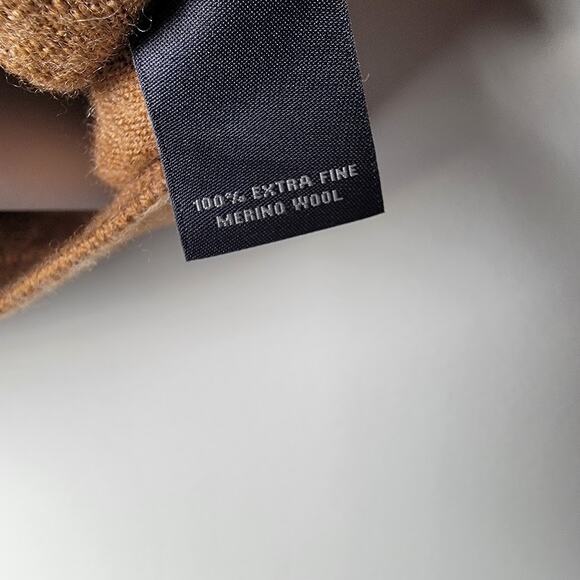 100% Merino Wool Hart Schaffner Marx Men’s XL Sweater Brown V-Neck Pullover - Picture 7 of 7